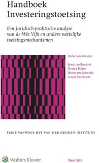 Wolters Kluwer Nederland B.V. Handboek Investeringstoetsing