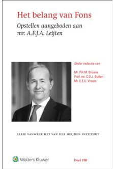 Wolters Kluwer Nederland B.V. Het Belang Van Fons - A.F.J.A. Leijten