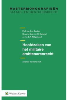 Wolters Kluwer Nederland B.V. Hoofdzaken van het militaire ambtenarenrecht - Boek Wolters Kluwer Nederland B.V. (9013130909)