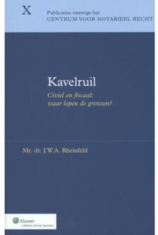 Wolters Kluwer Nederland B.V. Kavelruil - Boek J.W.A. Rheinfeld (9013125247)