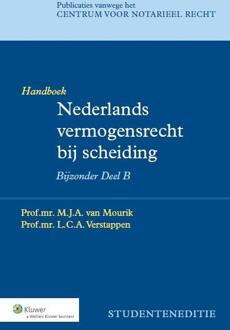 Wolters Kluwer Nederland B.V. Nederlands vermogensrecht bij scheiding / Bijzonder deel B Studenteneditie / Handboek - Boek M.J.A. van Mourik (9013123244)