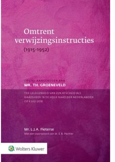 Wolters Kluwer Nederland B.V. Omtrent verwijzingsinstructies - Boek Rens Pieterse (901315056X)