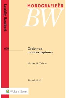 Wolters Kluwer Nederland B.V. Order- en toonderpapieren - Boek R. Zwitser (9013114318)