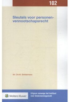 Wolters Kluwer Nederland B.V. Sleutels voor personenvennootschapsrecht - Boek Chr.M. Stokkermans (9013143490)