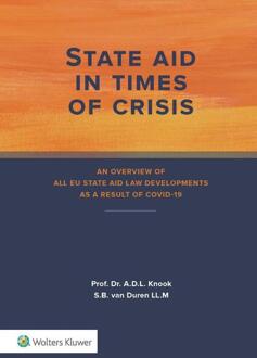 Wolters Kluwer Nederland B.V. State aid in times of crisis