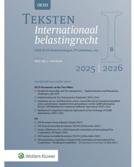 Wolters Kluwer Nederland B.V. Teksten Internationaal Belastingrecht 2025/2026