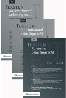 Wolters Kluwer Nederland B.V. Teksten Internationaal & Europees Belastingrecht 2023/2024