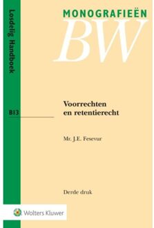 Wolters Kluwer Nederland B.V. Voorrechten en retentierecht - Boek J.E. Fesevur (9013112358)