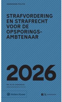 Wolters Kluwer Nederland B.V. Zakboek Strafvordering En Strafrecht Voor De Opsporingsambtenaar 2026