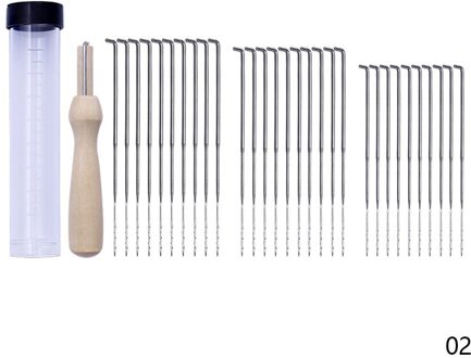 Wolvilt Handvat Viltnaalden Artesanato Wolvilt Pokdalig Naalden Set Diy Craft Vilt Gereedschap Met Houten Handvat Met Fles Needles en handvat