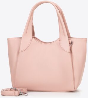 Woman Dames eco-leren aktetas klein roze eco-leer