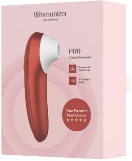 Womanizer Pro - Clitoris Luchtdruk Stimulator Rood