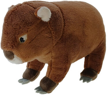 Wombat knuffel - 20 cm - bruin - pluche knuffels - Buideldieren