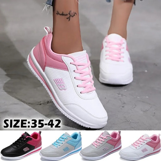 Women Breathable Leather Sneakers Running Shoes Sport Shoes Breathable Casual Shoes for Women