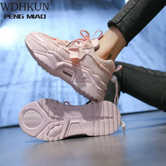 Women Casual Shoes Mesh Sneakers for Women Platform Flats Chunky Shoes Luxury Brand Breathable Comfortable Female Shoe Mujer