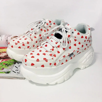 Women casual shoes New Thick bottom Sneakers Fashion Vulcanize Shoes Woman Leather Platform Shoes Women Chaussure Femme A5-17