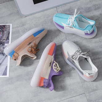 Women Casual Shoes New Trend Mesh Shoes Women Fashion Sneakers Low Walking Shoes Breathable Student Shoes Women Vulcanize Shoes