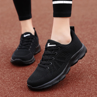 Women Casual Sport Shoes Running Sneakers Plus Size Flying Woven Women's Casual Shoes Breathable Casual Sneakers Walking Shoes