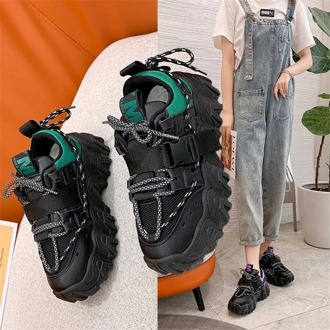 Women Chunky Sneakers 2020 Fashion Platform Sneakers Ladies Wear-resistant non-slip Casual Shoes For Woman Sports