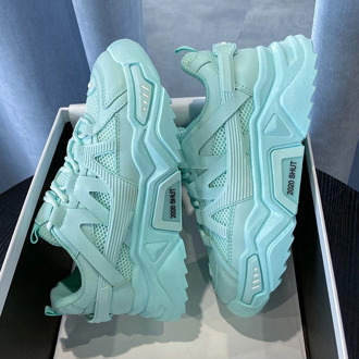 Women Chunky Sneakers Platform Designers White Casual Shoes Woman Fashion Running Trainers Green Vulcanized Shoes Autumn 2020