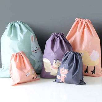 Women Cute Beauty Makeup Bag Waterproof Drawstring Cosmetic Bag For Make Up Pouch Travel Toiletry Bags Drawstring Bag