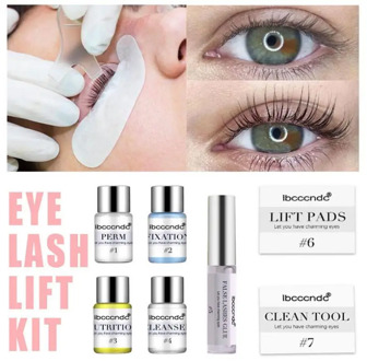 Women DIY Eye Lashes Lifting Kits With Rods Glue Eye Lashes Eyelash Perming Kit Cilia Lifting Extension Perm Set Makeup Tools