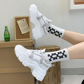Women Fashion Platform Sneakers Tenis Female Chunky Casual Shoes 2020 Autumn Designers White Black Vulcanized Shoes Woman