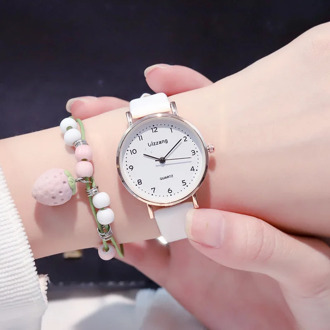 Women Fashion White Watch Quartz Leather Ladies Wristwatches 2019 Ulzzang Brand Simple Number Dial Woman Clock Montre Femme
