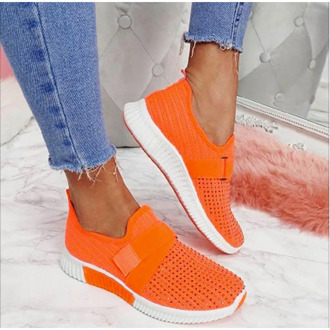 Women Flat Mesh Sneakers 2020 Slip On Comfortable Vulcanized Shoes Ladies Outdoor Breathable Female Light Walking Casual Shoes