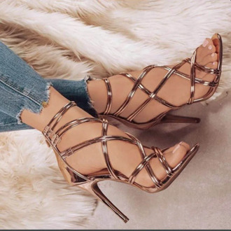 Women High Heel Sexy Sandals Wedding Pumps Gladiator Women Heels Summer Ladies Shoes Female Fashion Open Toe Sandals Stiletto