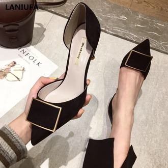 women high heels shoes women Pointed Toe Shallow Slip-On Pumps dress Party high heels Sandals women Sandals plus size 35-43 &207