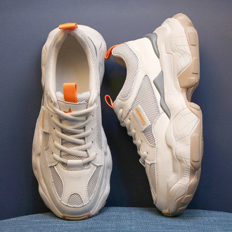 Women Platform Chunky Sneakers 2020 Spring Korean Fashion Lace Up Casual Shoes Woman Breathable Old Dad Shoes Vulcanized Shoes