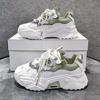 Women Platform Chunky Sneakers Designers Fashion Lace Up Casual Shoes Woman Tennis Basket Female Autumn Vulcanized Shoes 2020