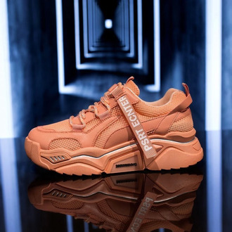 Women Platform Chunky Sneakers New Designers Fashion Lace Up Casual Shoes Woman Tennis Basket Female Mesh Vulcanized Shoes 2020