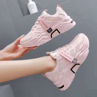 Women Platform Sneakers Chunky Brand Designers Woman Casual Old Dad Shoes Basket Female Sports Mesh Lace Up Vulcanized Shoes 5cm