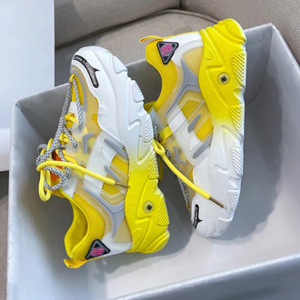 Women Platform Sneakers Designers Summer Mesh Lace Up Casual Shoes Fashion 5cm High Chunky Sneaker Ladies Vulcanized Shoes Woman