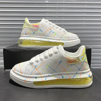 Women Platform Sneakers Luxury Designers Chunky Casual Shoes Flat Tenis Female Graffiti New Vulcanized Shoes Woman 2020 Autumn