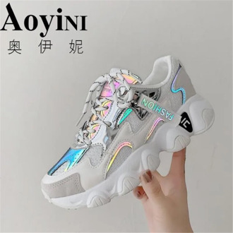 Women Platform Sneakers Ulzzang Fashion Tenis Female 5cm White Pink Thick Sole Walking Casual Shoes Woman Vulcanized Shoes