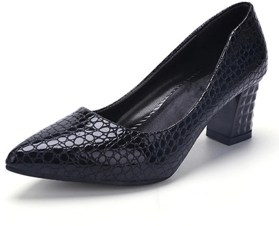 Women Pumps Ankle Strap Thick Heel Women Shoes Square Toe Mid Heels Dress Work Pumps Comfortable Ladies Shoes 6cm