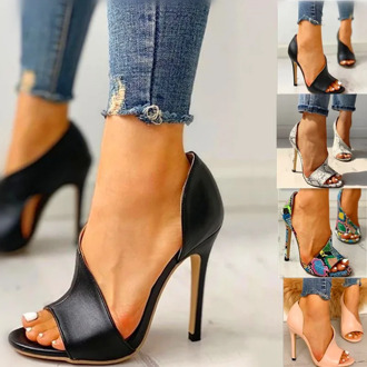 Women Pumps New Shoes Sexy High Heels Ladies Party Stiletto & Enlargers Female Black Wedding Snake Print Heels Zapatos