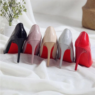Women Pumps Sexy Elegant Thin Heel Pointed High Heels Black Work Single Shoes Dress Party Womens Shoes Red Wedding Shoes