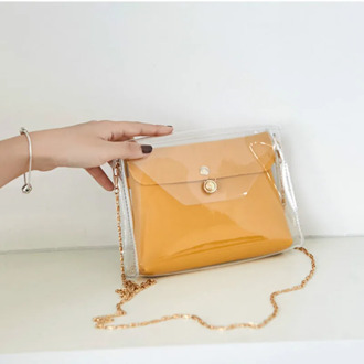 Women PVC clear bag satchel bag Fashion Transparent Shoulder Crossbody Bags Ladies Messenger Casual Shopping Small Handbags