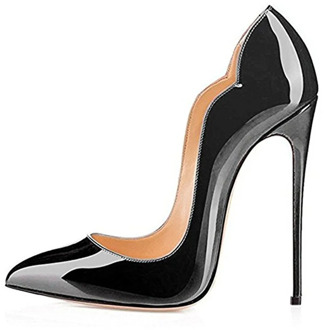 Women's 12cm slip on heels thin sky high sexy heeled stiletto gradient wedding shoes pointed peep pumps