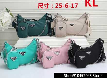 Women's Luxury Designer Brand Prada Handbag High Quality Shoulder Bags for Women Messenger Bag Bolsa Feminina Handbags PR25