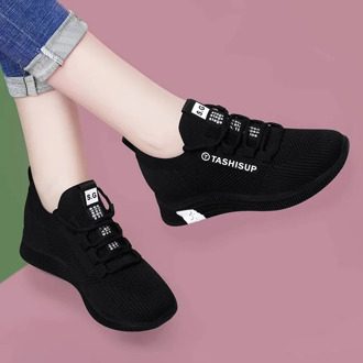 Women's shoes, cloth shoes, wear-resistant padded sole shoes, ladies lace-up canvas shoes, lightweight sports shoes, women