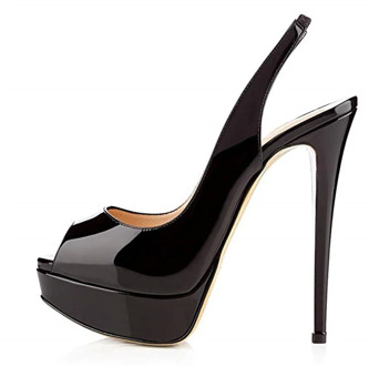 Women's Shoes Solid Peep Toe High Heels Stiletto Ankle Straps Pumps Platform Sandals Big Size Shoes