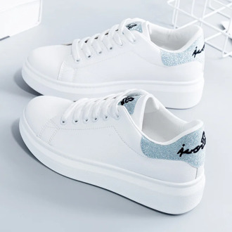 Women's Sneakers Casual Fashion Spring Breathable Shoes Lace-up Low To Help Comfortable Plus Size Women's Flat White Shoes New