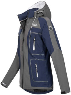 Women's Softshell Jacket Grey-Navy Grijs