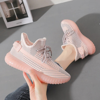 Women's sports casual shoes 2020 new autumn all-match mesh breathable mesh shoes ladies fly woven old shoes walker