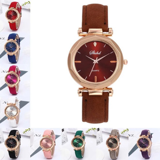 Women's Watch Bracelet Leather Casual Ladies Girls Clock Gifts Luxury Analog Male Female Quartz Men Watches Crystal Wristwatch